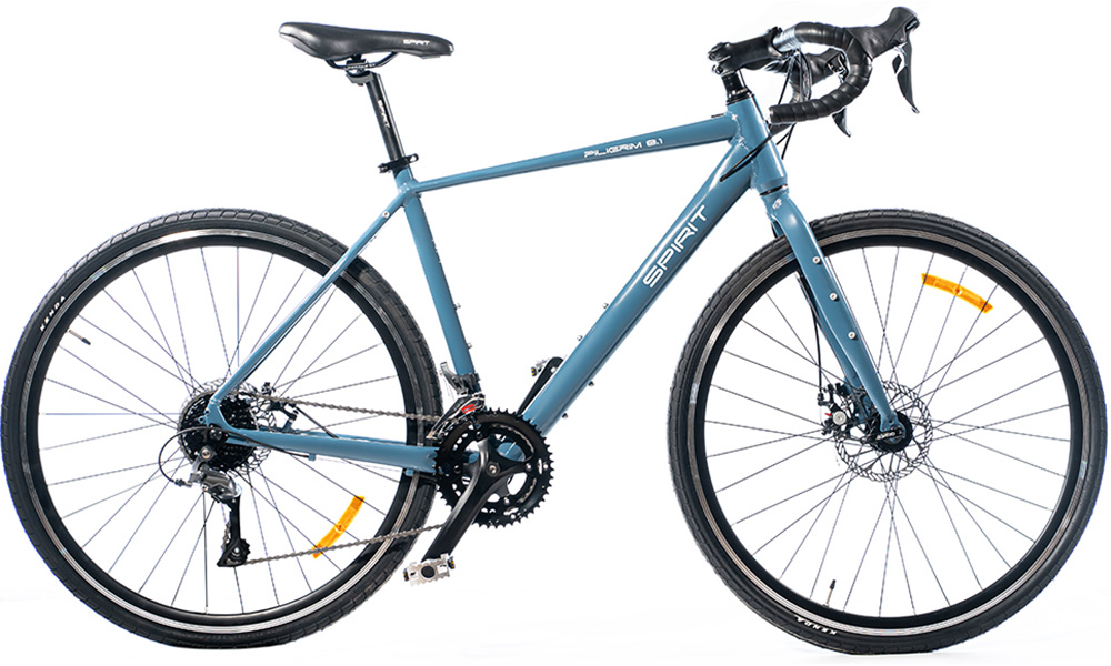 Фотография Велосипед Spirit Piligrim 8.1 28" размер М 2021 серо-синий